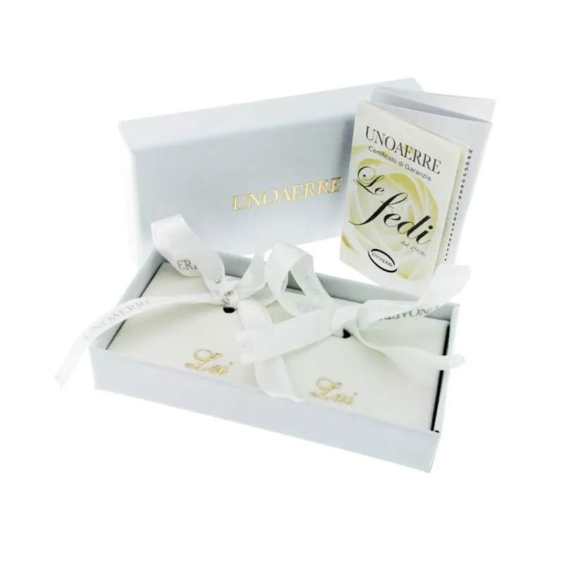 Fede Matrimoniale Unoaerre Lyra Oro Bianco 18kt  Ref.  34 Afc 289 Col.04